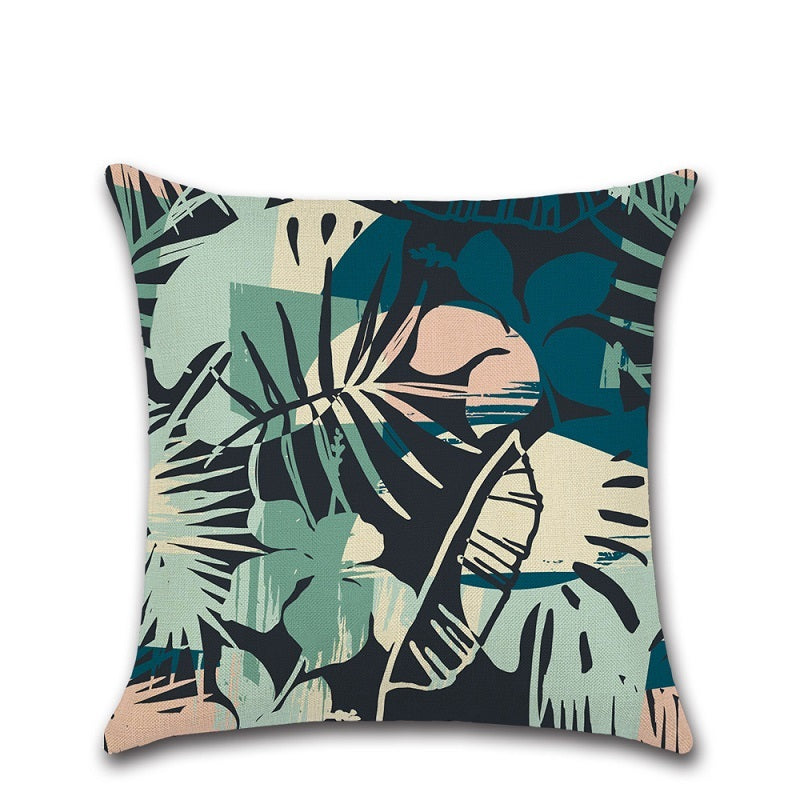 Tropical Tranquility Abstract Pillowcase