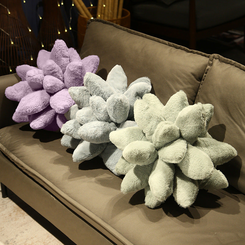 Cozy Succulent Plush Pillow