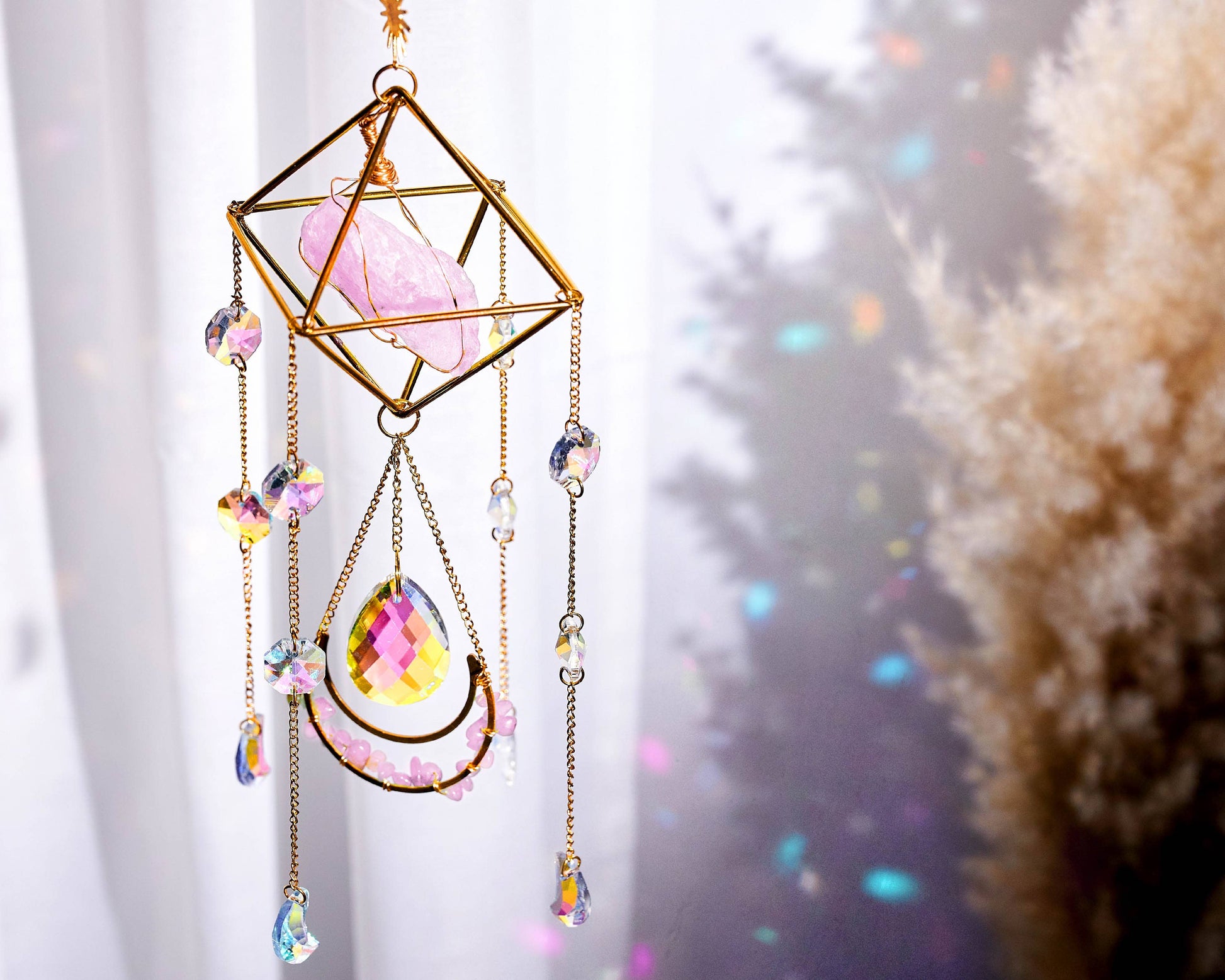 Crystal Sun Catcher: Amethyst