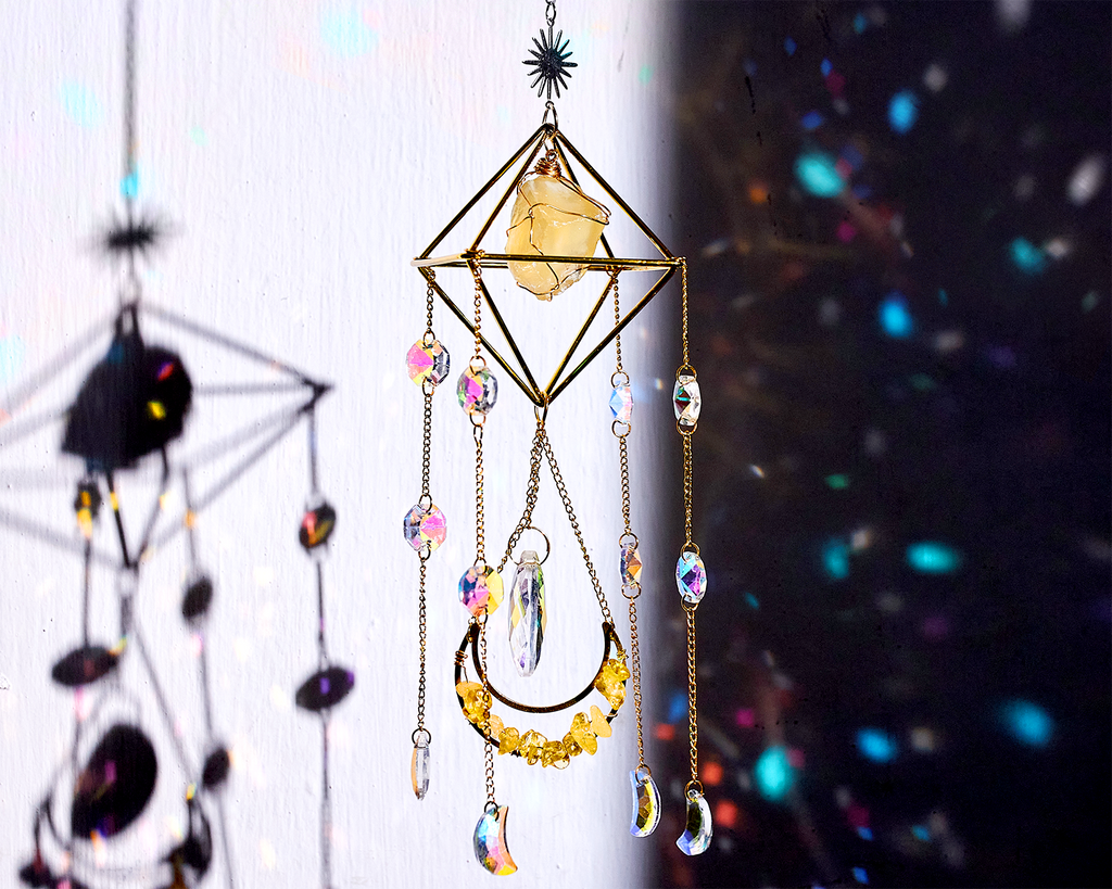 Crystal Sun Catcher: Rose Quartz