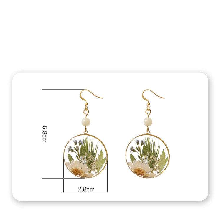Botanical Bloom Resin Earrings