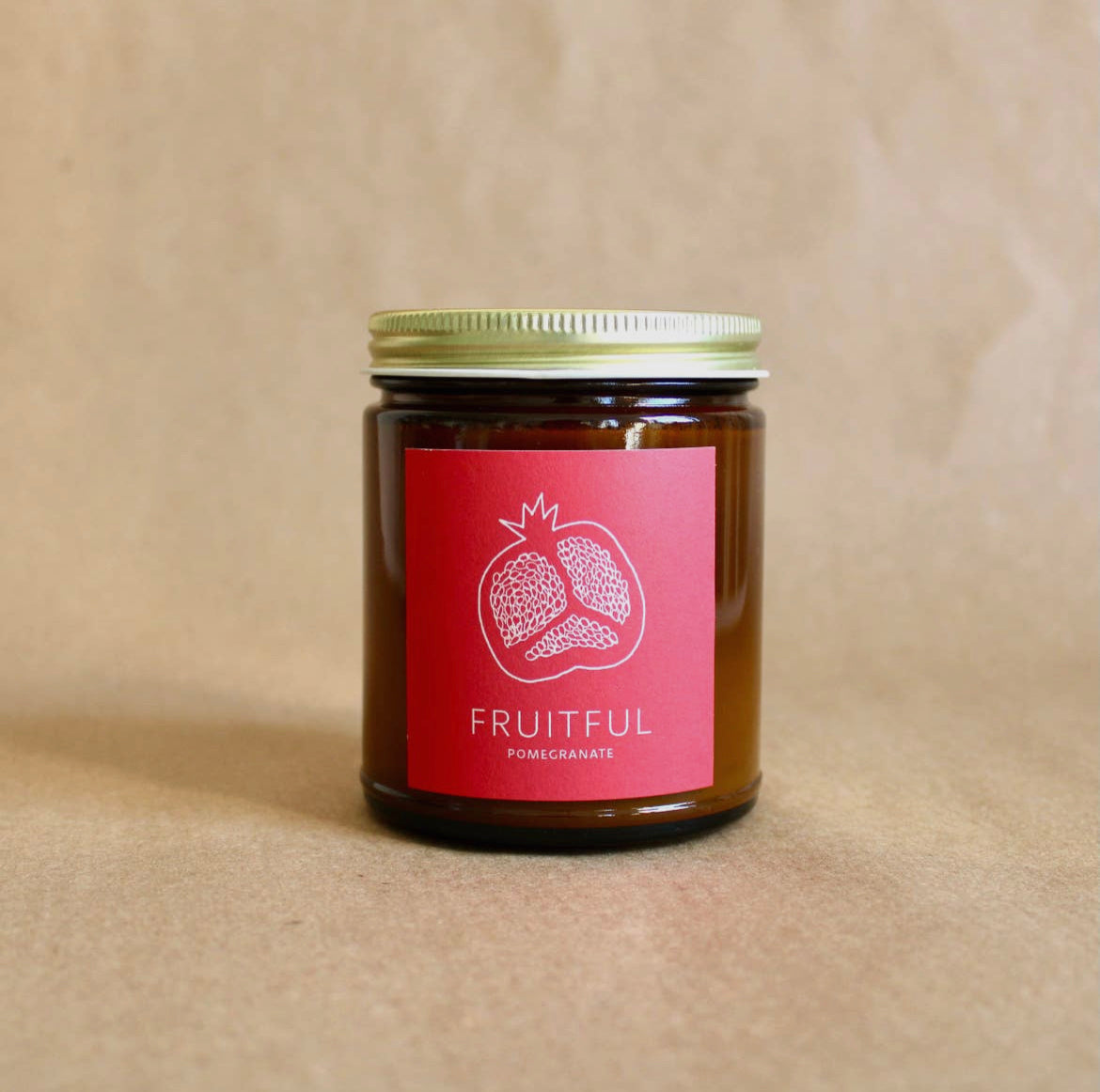 Fruitful Pomegranate Amber Candle