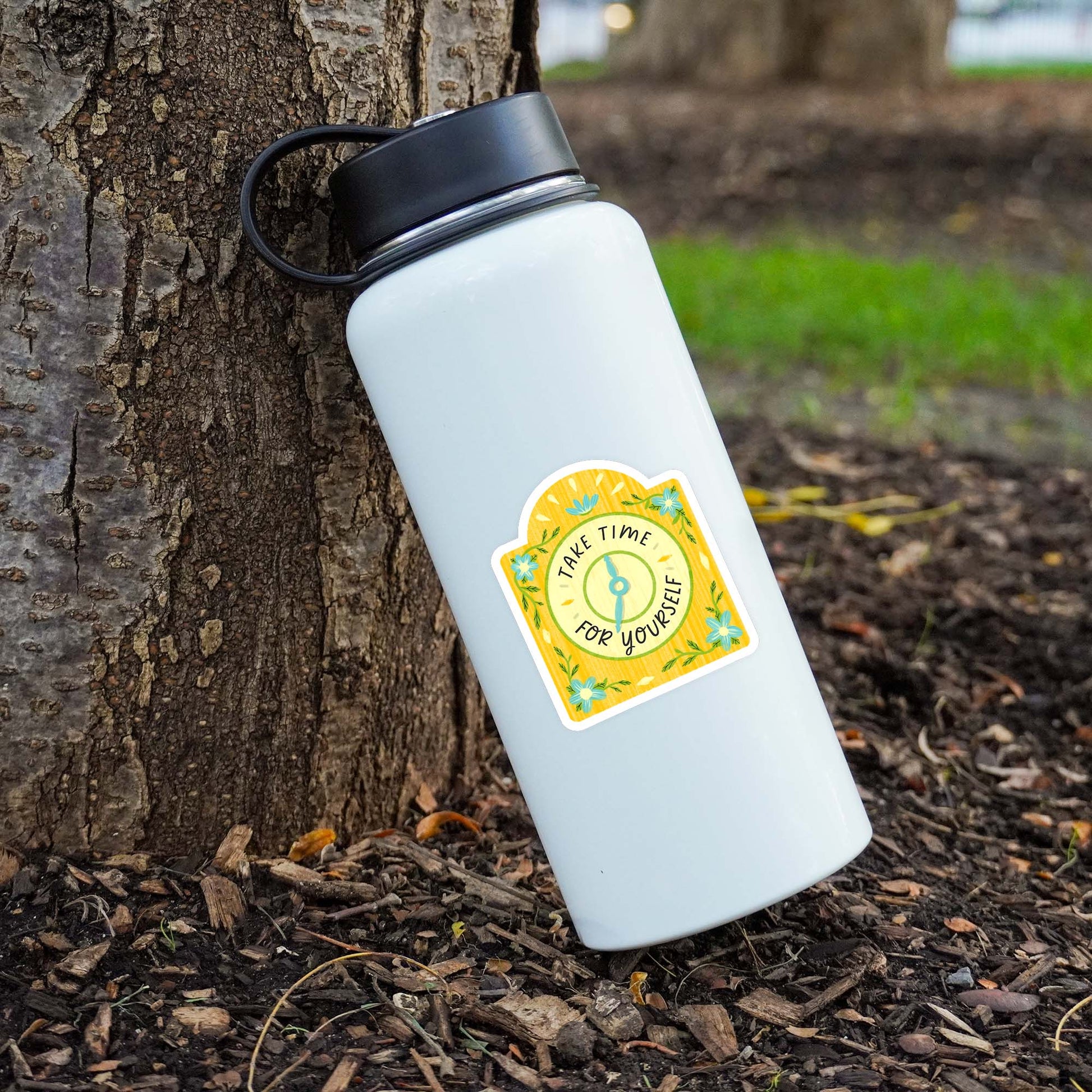 Take Time For Yourself Clock Sticker
