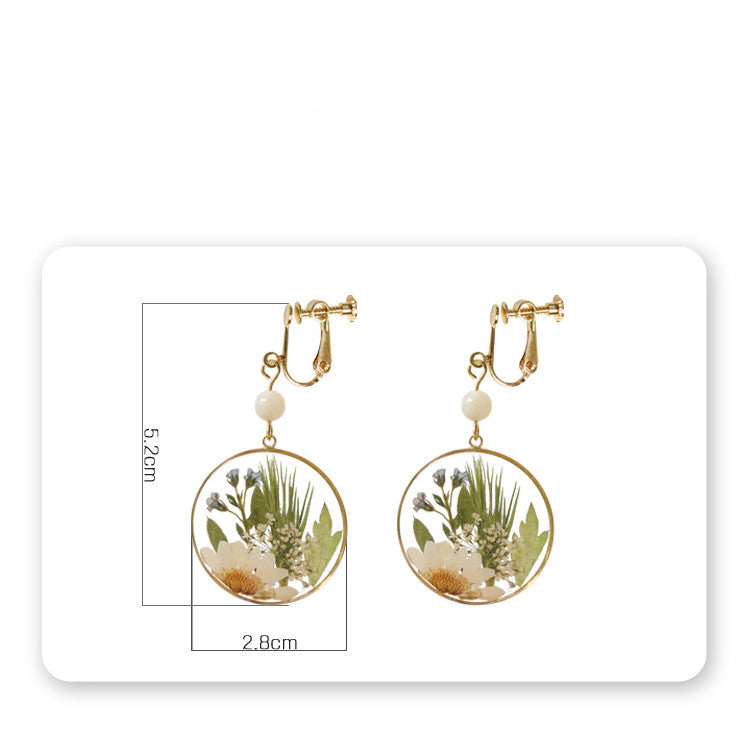 Botanical Bloom Resin Earrings