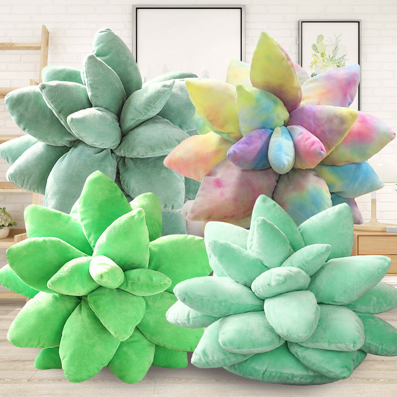 Cozy Succulent Plush Pillow