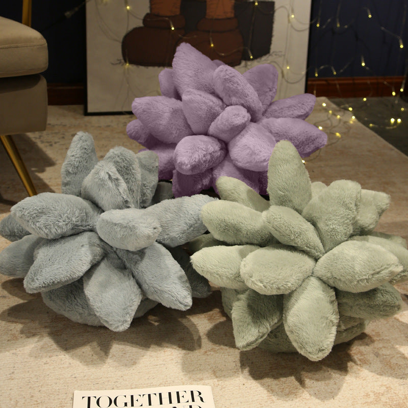 Cozy Succulent Plush Pillow