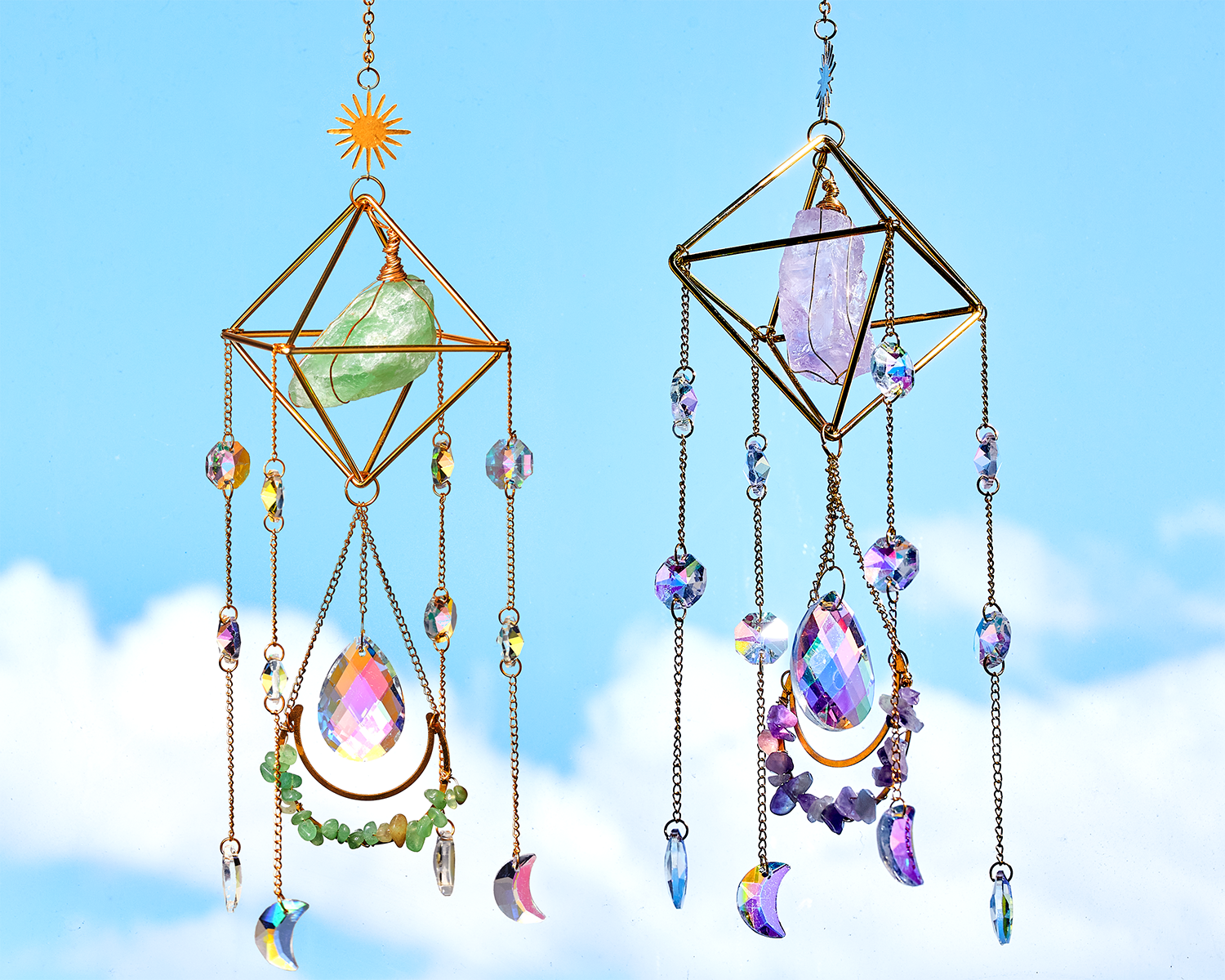 Crystal Sun Catcher: Amethyst