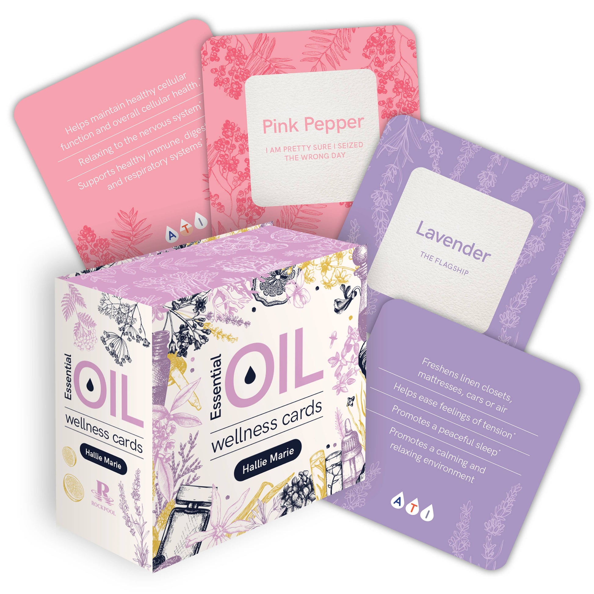 Essential Oil Wellness Cards (61 Cards with Ring Hold)
