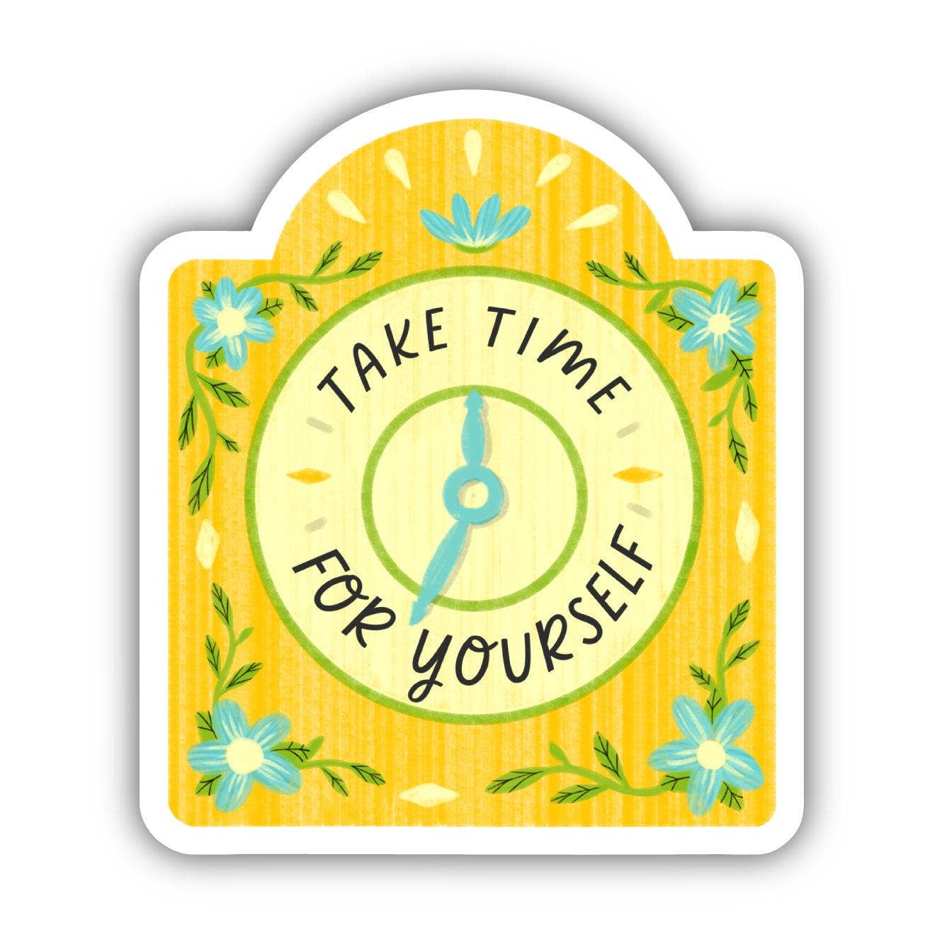 Take Time For Yourself Clock Sticker