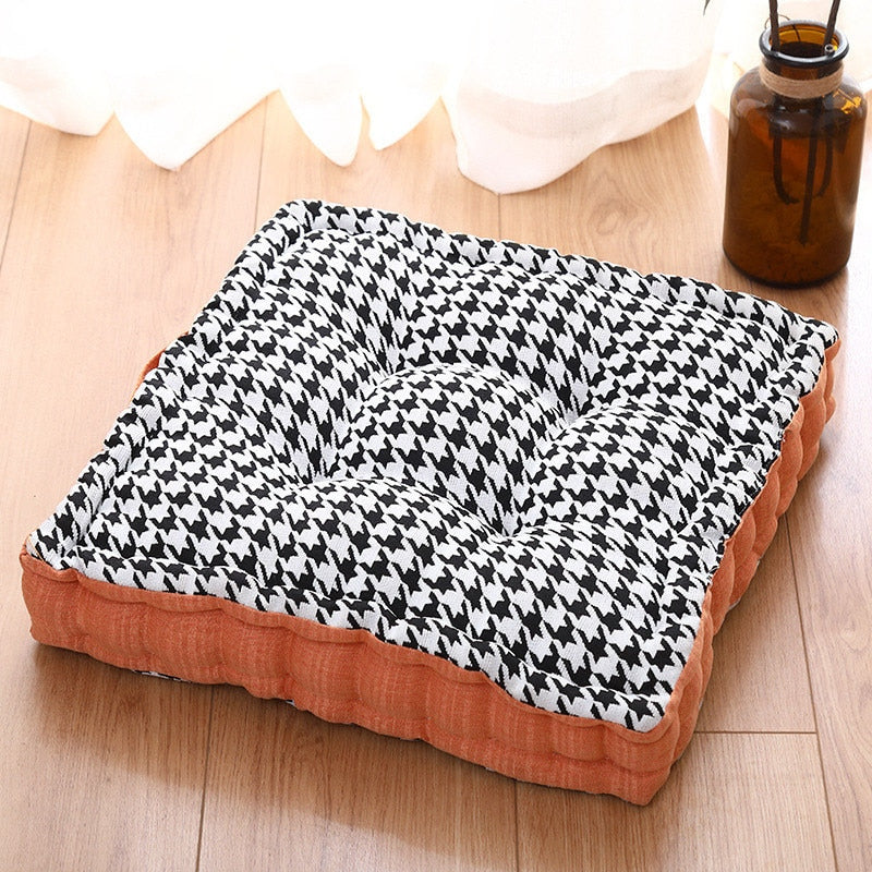 Houndstooth Floor Cushion